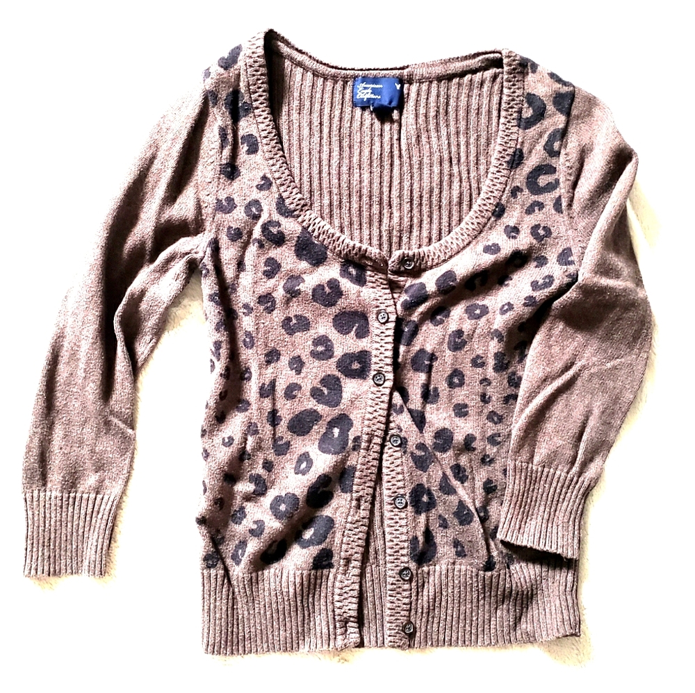 Leopard print sweater